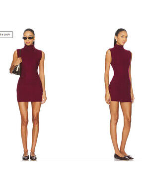 ALL THE WAYS Vivica mini Skirt  Burgundy size L NWT